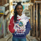 Afro Liberia 1847 Independence Day Hoodie Coat Of Arms Grunge Style