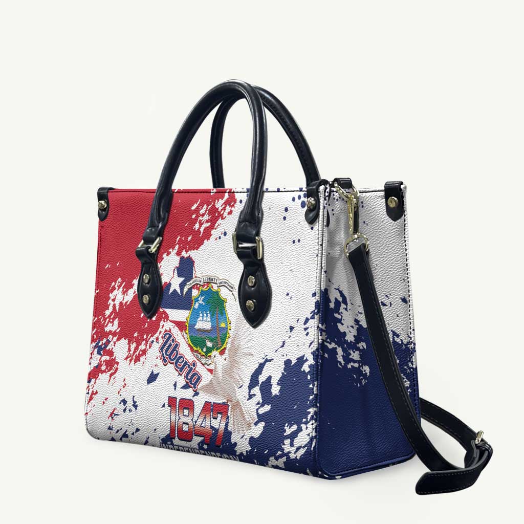 Liberia 1847 Independence Day Leather Bag Coat Of Arms Grunge Style