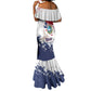 Afro Liberia 1847 Independence Day Mermaid Dress Coat Of Arms Grunge Style