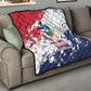 Afro Liberia 1847 Independence Day Quilt Coat Of Arms Grunge Style
