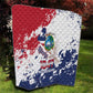 Afro Liberia 1847 Independence Day Quilt Coat Of Arms Grunge Style