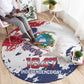 Afro Liberia 1847 Independence Day Round Carpet Coat Of Arms Grunge Style