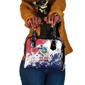 Afro Liberia 1847 Independence Day Shoulder Handbag Coat Of Arms Grunge Style