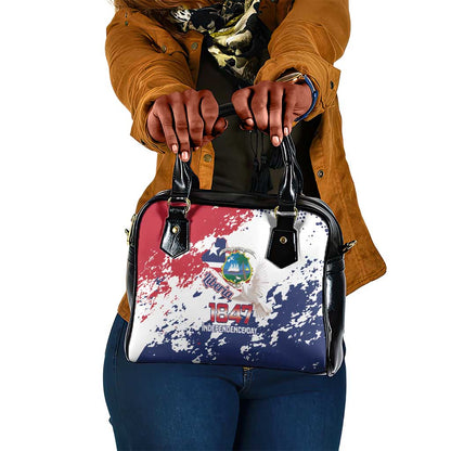 Afro Liberia 1847 Independence Day Shoulder Handbag Coat Of Arms Grunge Style