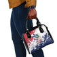 Afro Liberia 1847 Independence Day Shoulder Handbag Coat Of Arms Grunge Style