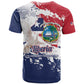 Afro Liberia 1847 Independence Day T shirt Coat Of Arms Grunge Style