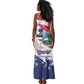 Afro Liberia 1847 Independence Day Tank Maxi Dress Coat Of Arms Grunge Style
