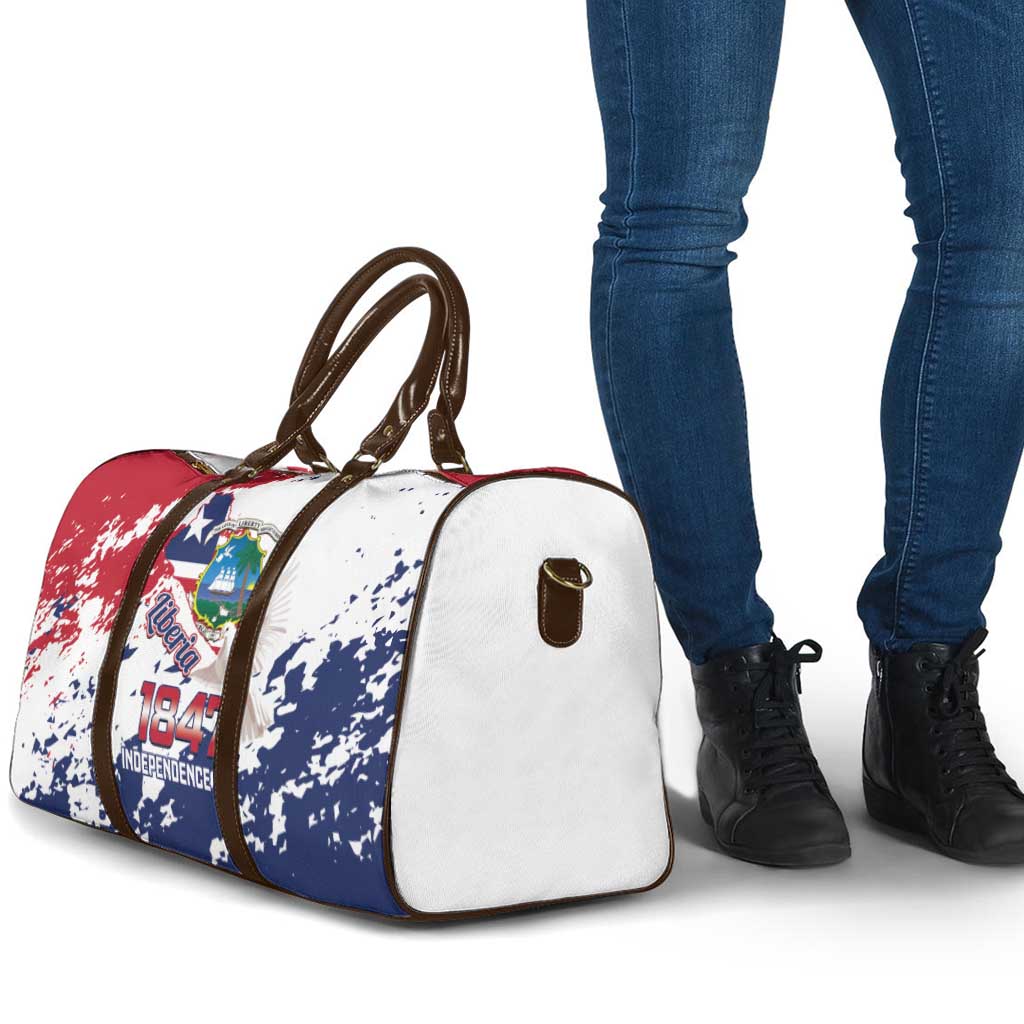 Liberia 1847 Independence Day Travel Bag Coat Of Arms Grunge Style