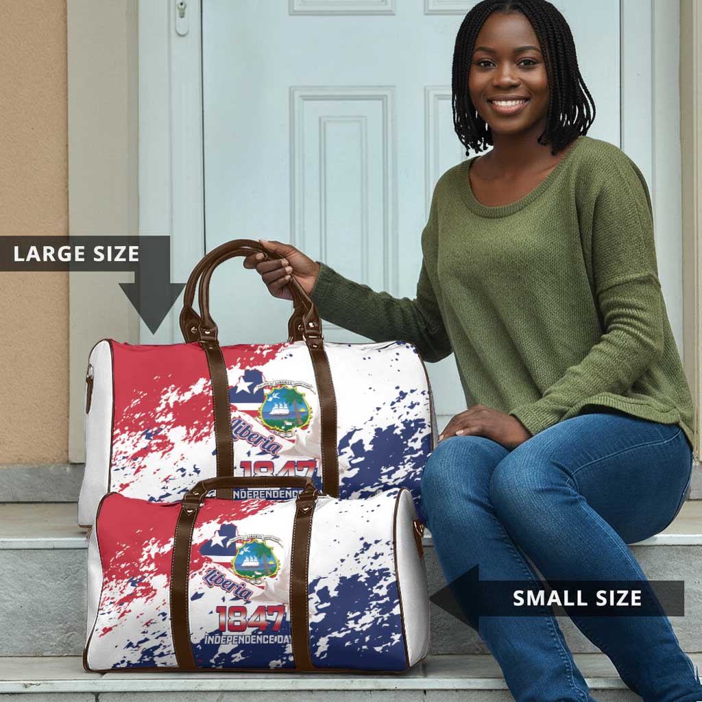 Liberia 1847 Independence Day Travel Bag Coat Of Arms Grunge Style