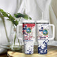 Afro Liberia 1847 Independence Day Tumbler With Handle Coat Of Arms Grunge Style