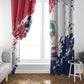 Afro Liberia 1847 Independence Day Window Curtain Coat Of Arms Grunge Style