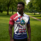 Liberia 1847 Independence Day Zipper Polo Shirt Coat Of Arms Grunge Style