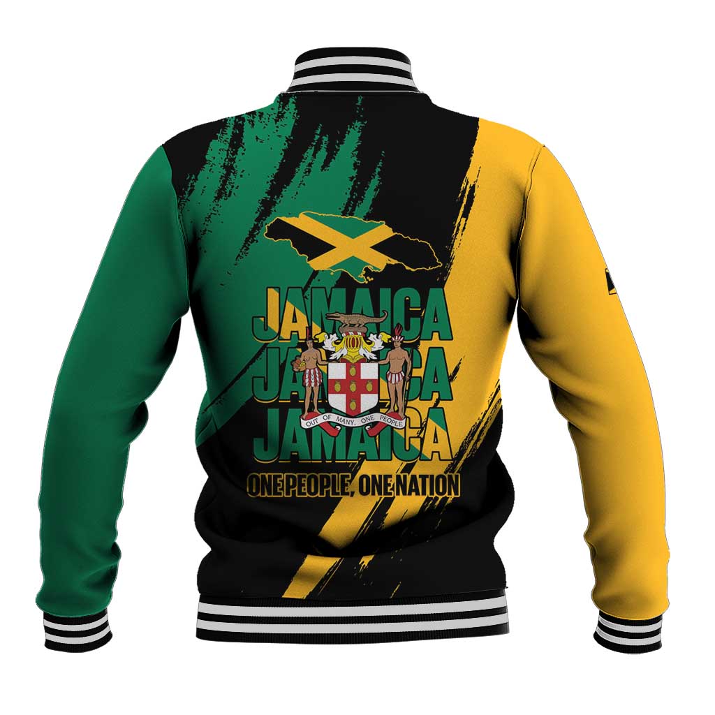 Jumieka Independence Day Baseball Jacket Jamaica One People, One Nation