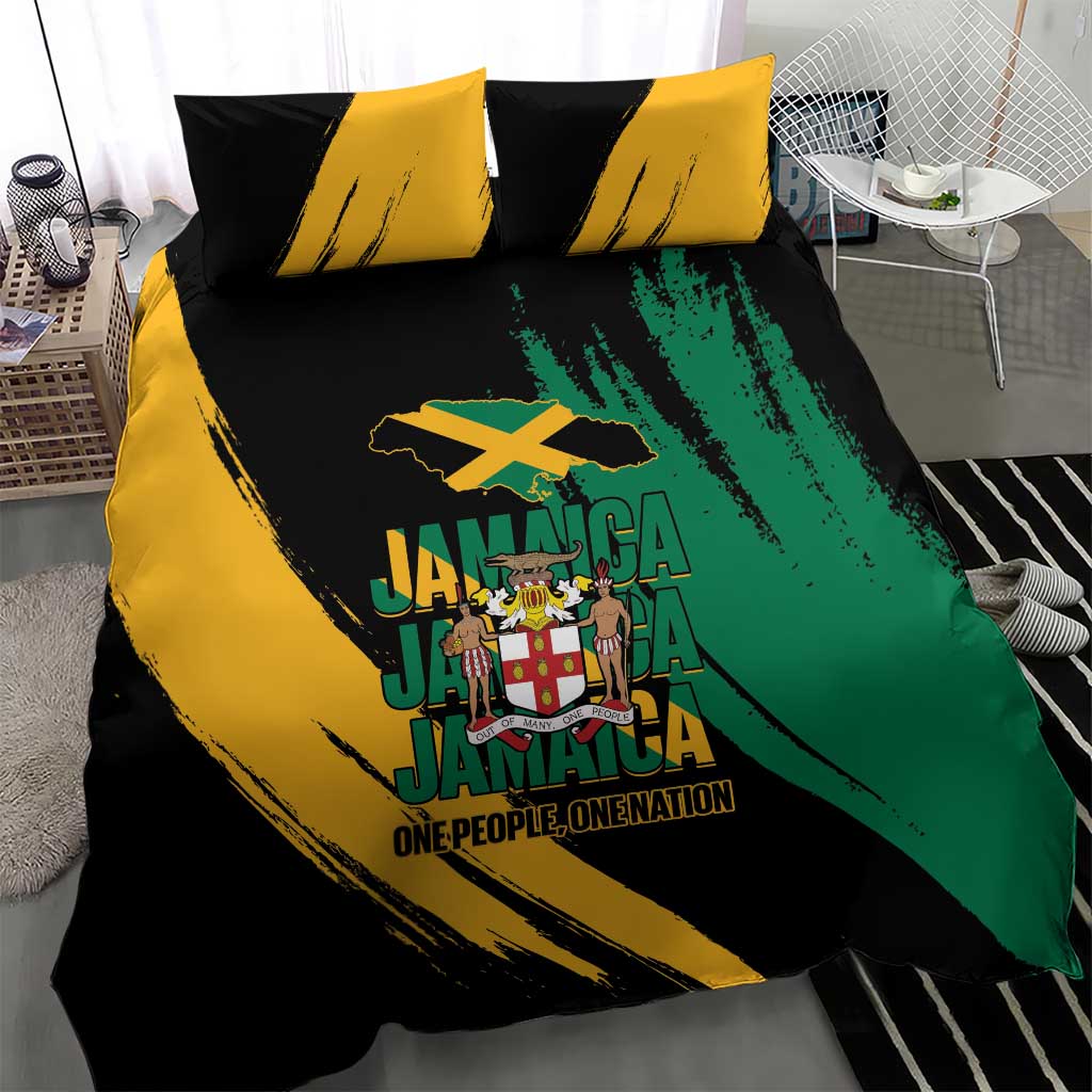 Jumieka Independence Day Bedding Set Jamaica One People, One Nation