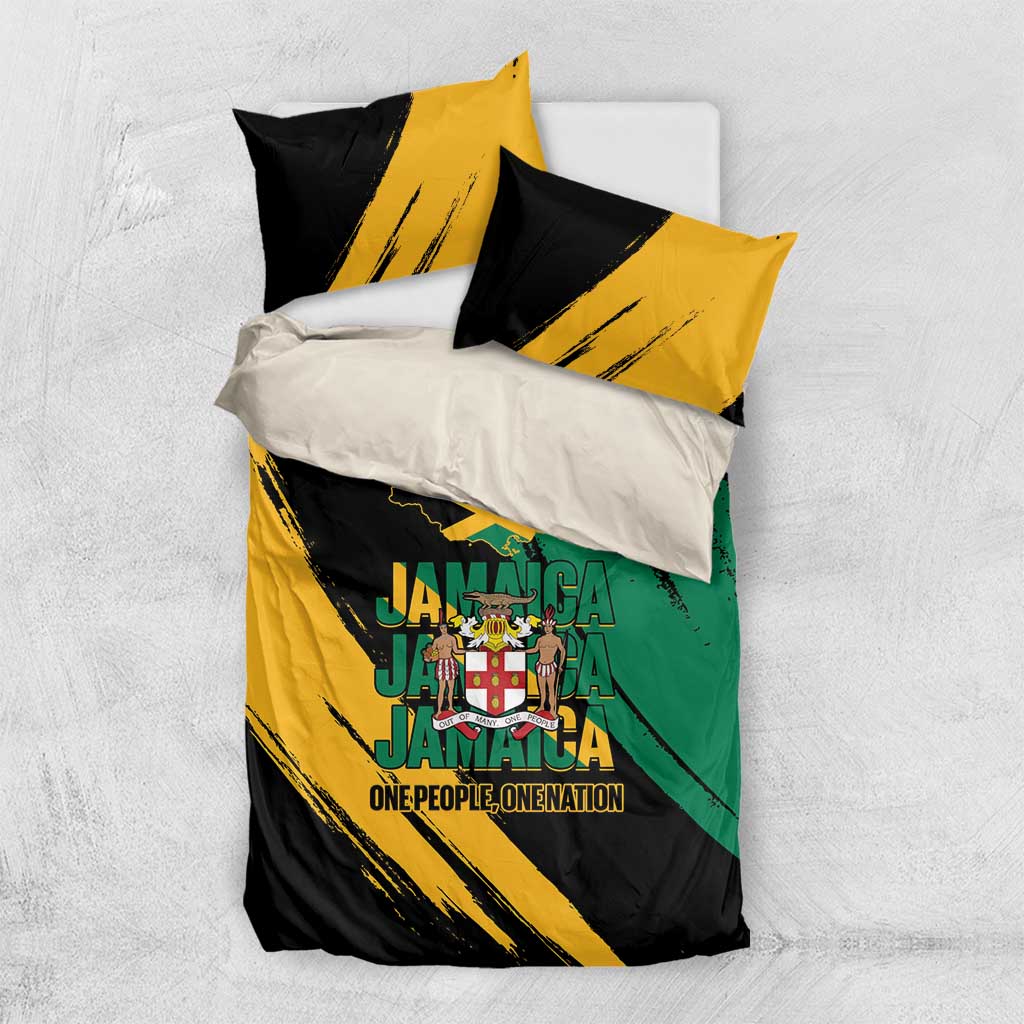 Jumieka Independence Day Bedding Set Jamaica One People, One Nation