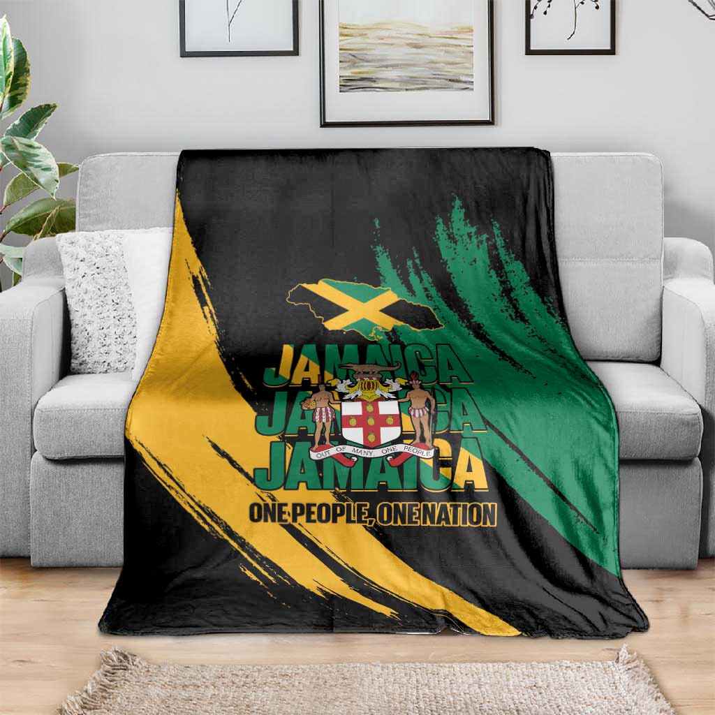 Jumieka Independence Day Blanket Jamaica One People, One Nation