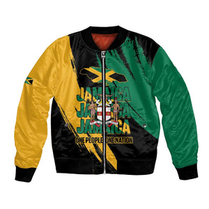 Jumieka Independence Day Bomber Jacket Jamaica One People, One Nation