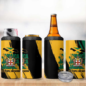 Jumieka Independence Day 4 in 1 Can Cooler Tumbler Jamaica One People, One Nation