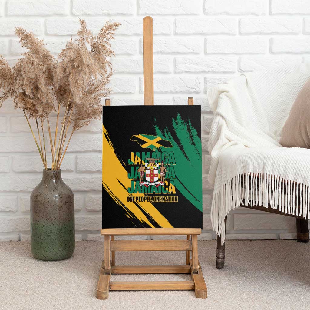 Jumieka Independence Day Canvas Wall Art Jamaica One People, One Nation