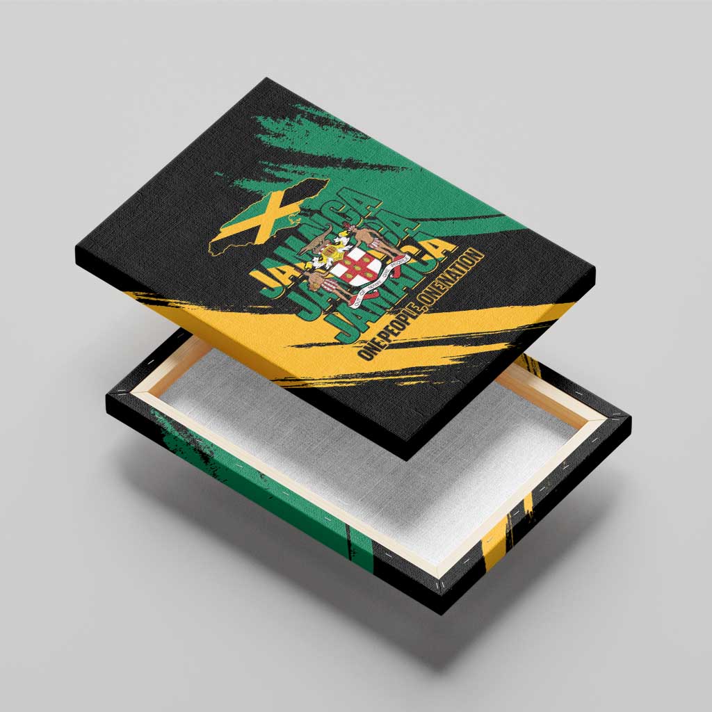 Jumieka Independence Day Canvas Wall Art Jamaica One People, One Nation