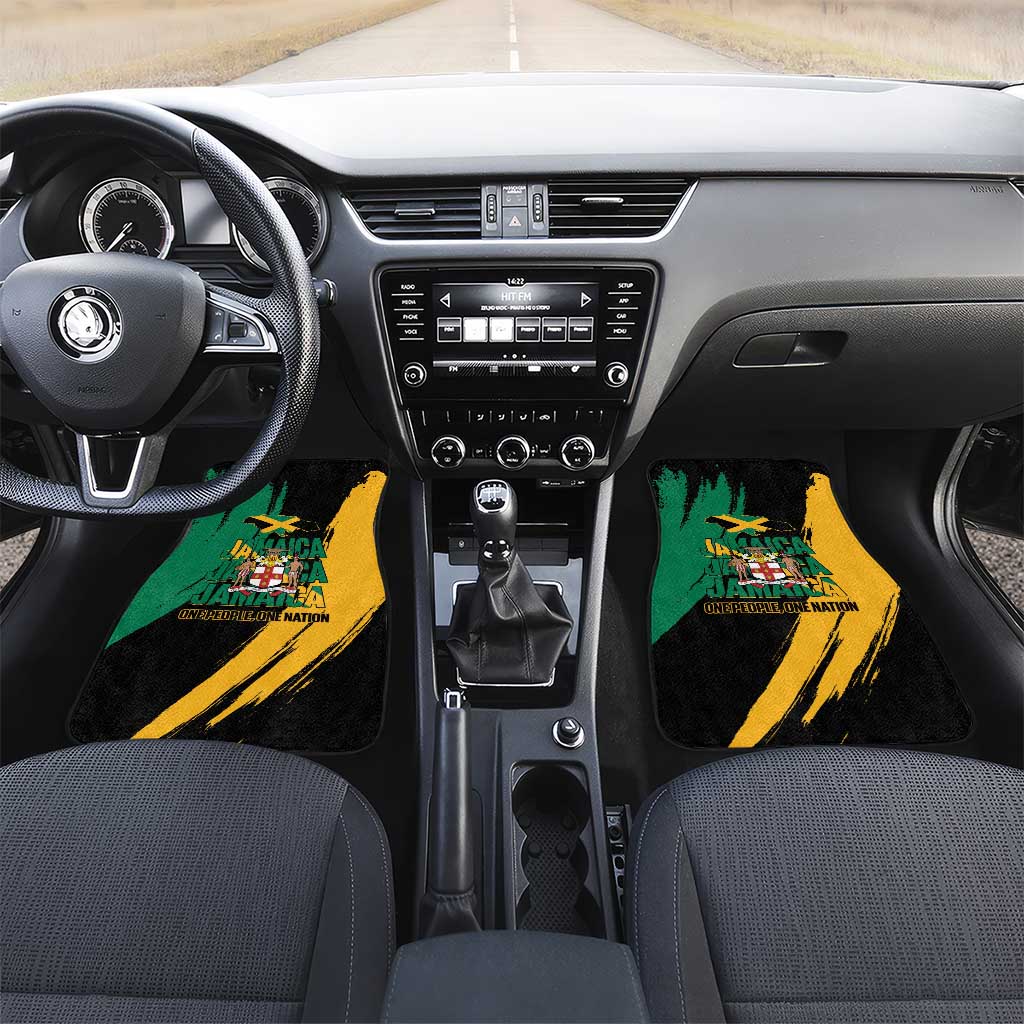 Jumieka Independence Day Car Mats Jamaica One People, One Nation