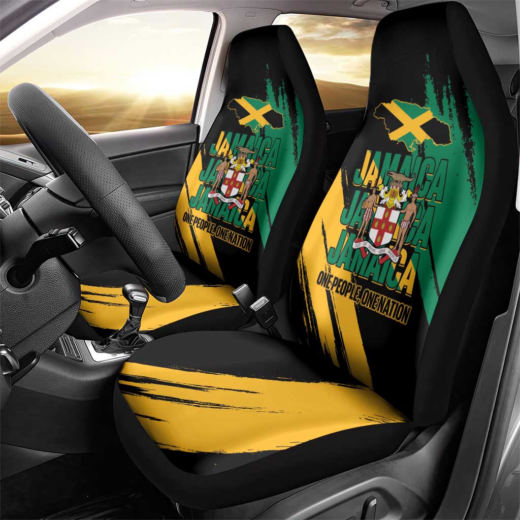 Jumieka Independence Day Car Seat Cover Jamaica One People, One Nation