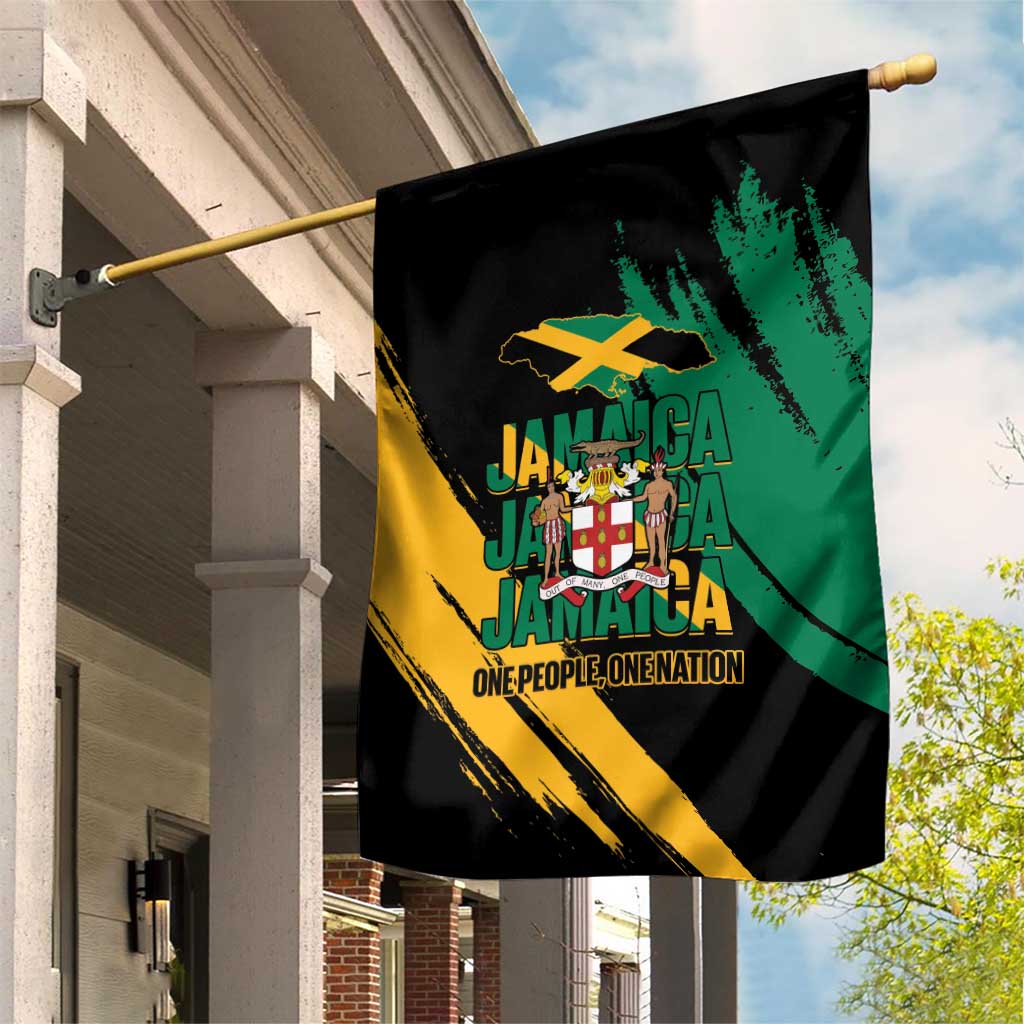 Jumieka Independence Day Garden Flag Jamaica One People, One Nation