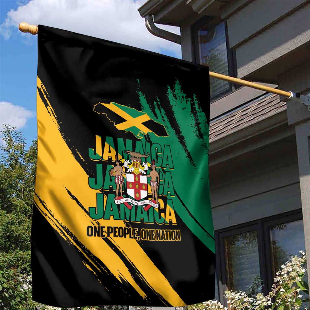 Jumieka Independence Day Garden Flag Jamaica One People, One Nation