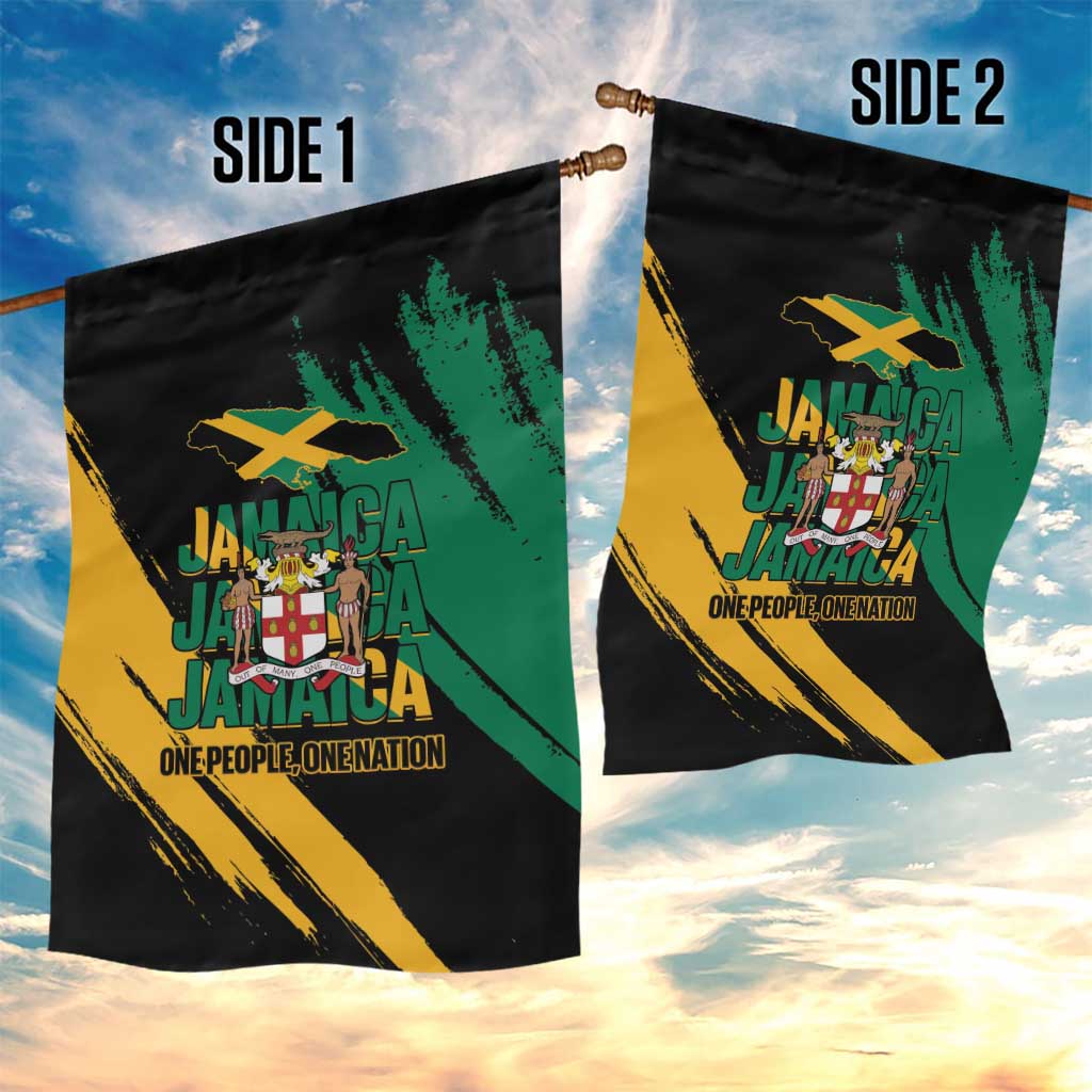 Jumieka Independence Day Garden Flag Jamaica One People, One Nation