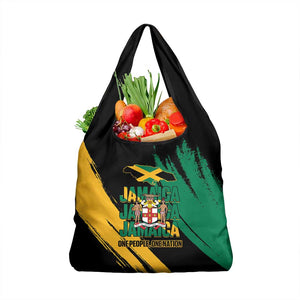 Jumieka Independence Day Grocery Bag Jamaica One People, One Nation
