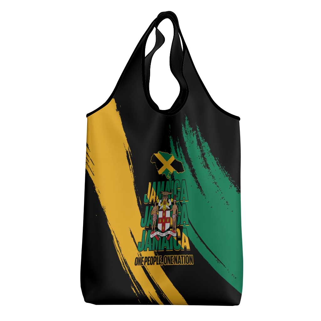 Jumieka Independence Day Grocery Bag Jamaica One People, One Nation