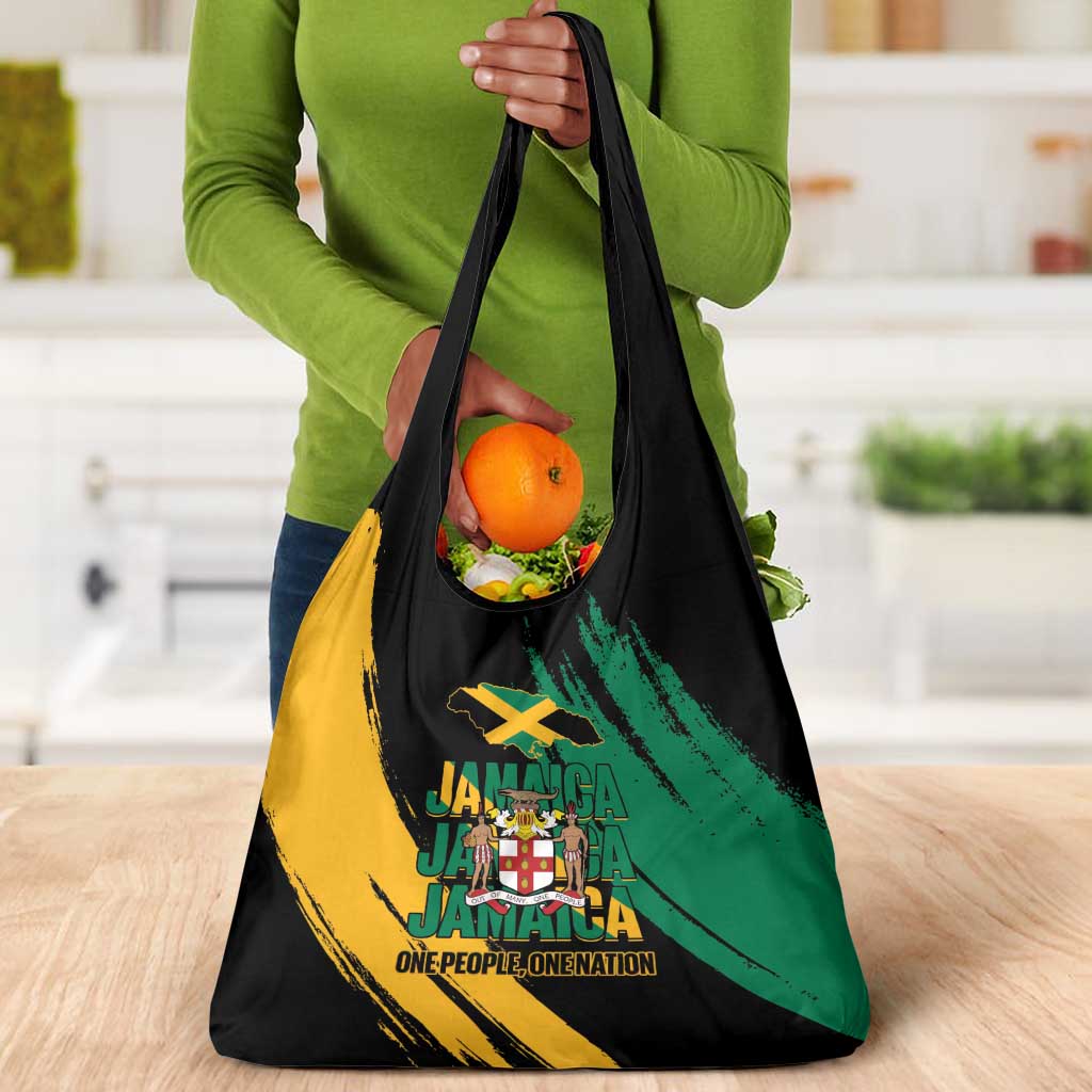 Jumieka Independence Day Grocery Bag Jamaica One People, One Nation