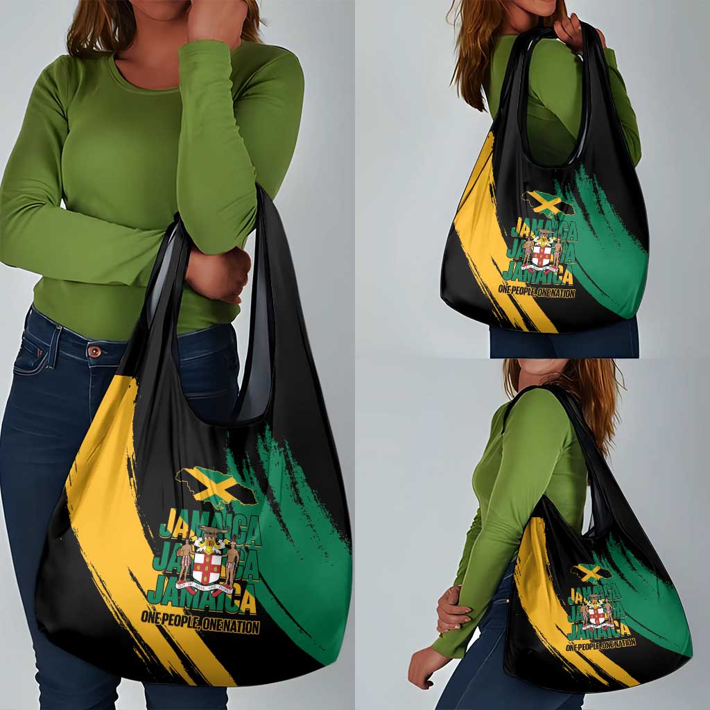 Jumieka Independence Day Grocery Bag Jamaica One People, One Nation