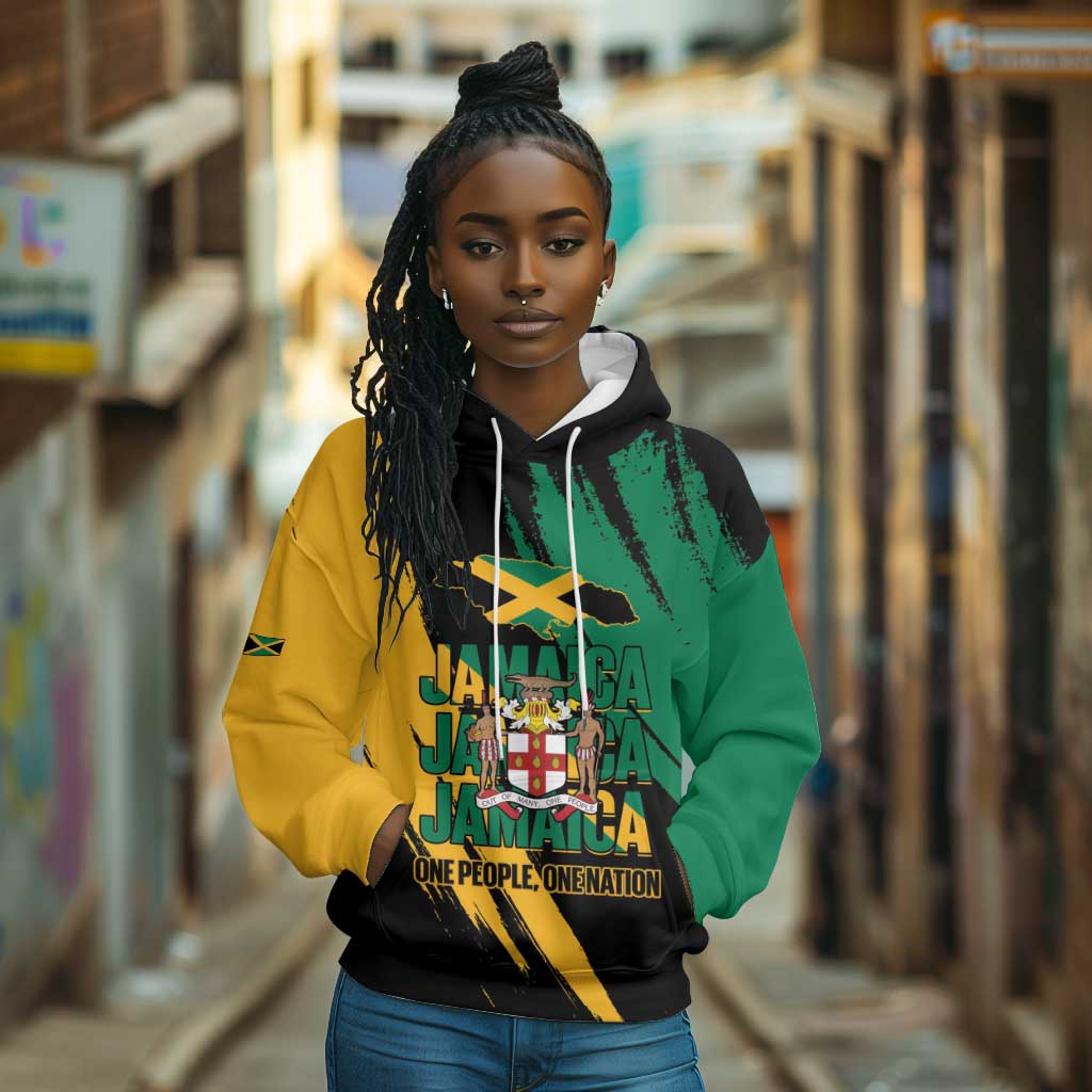 Jumieka Independence Day Hoodie Jamaica One People, One Nation