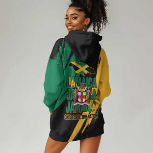 Jumieka Independence Day Hoodie Dress Jamaica One People, One Nation