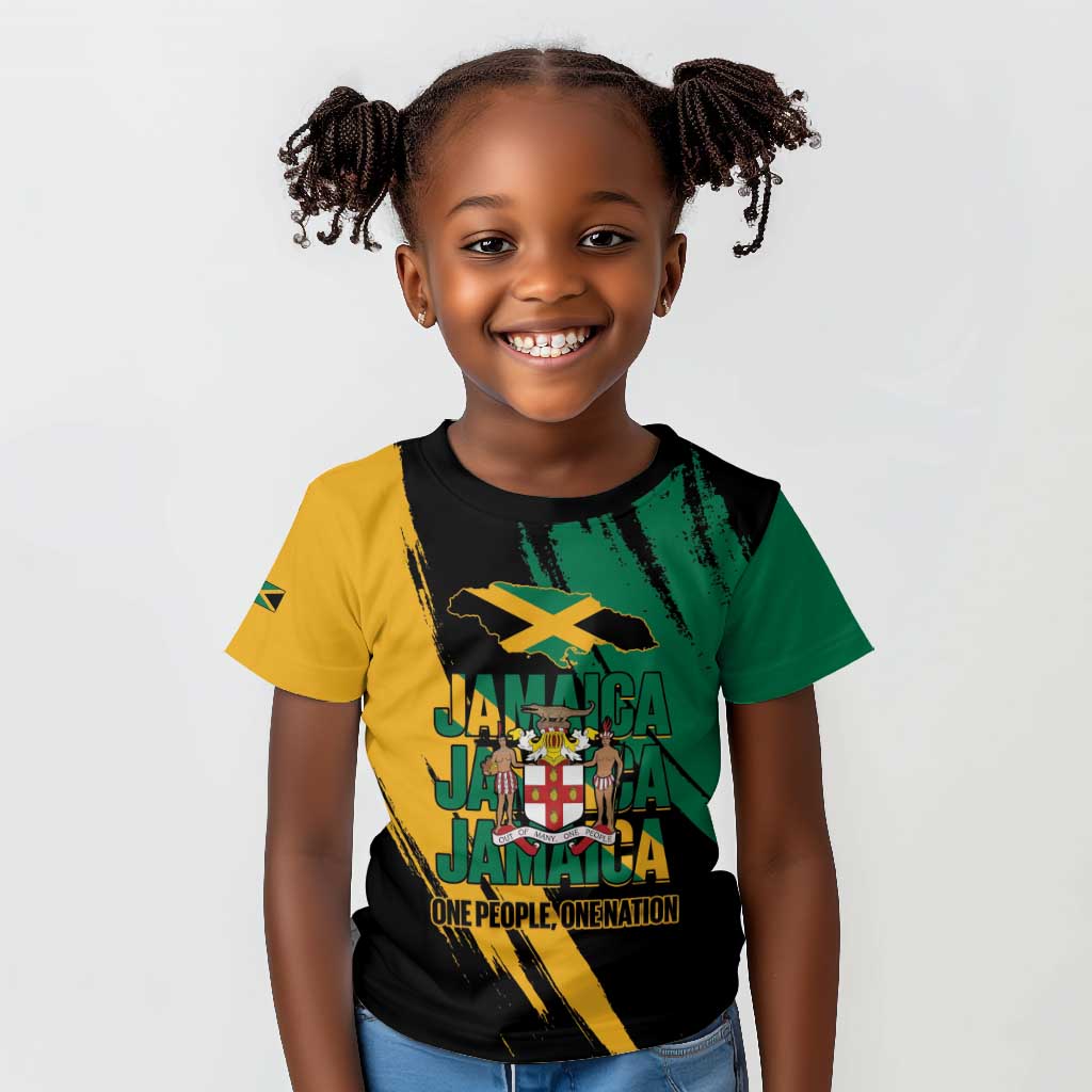 Jumieka Independence Day Kid T shirt Jamaica One People, One Nation
