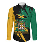Jumieka Independence Day Long Sleeve Button Shirt Jamaica One People, One Nation