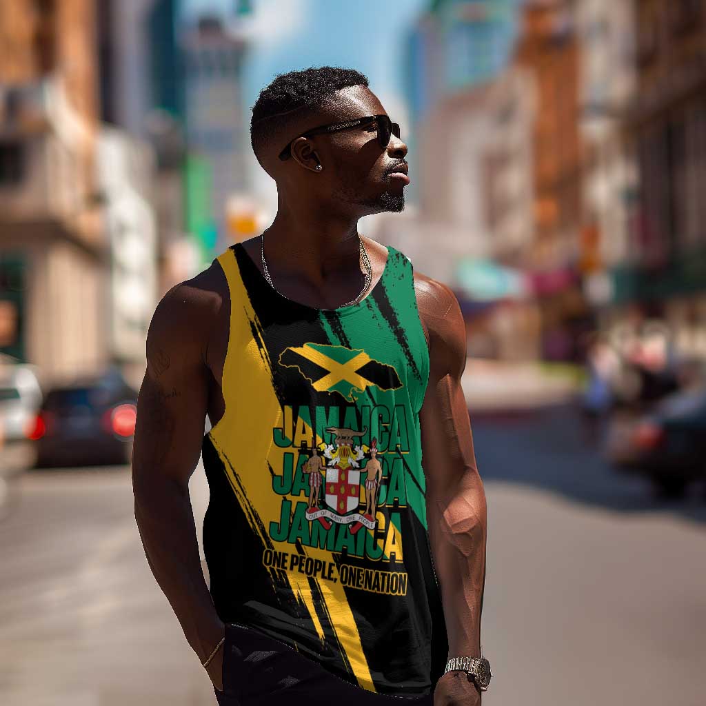 Jumieka Independence Day Men Tank Top Jamaica One People, One Nation