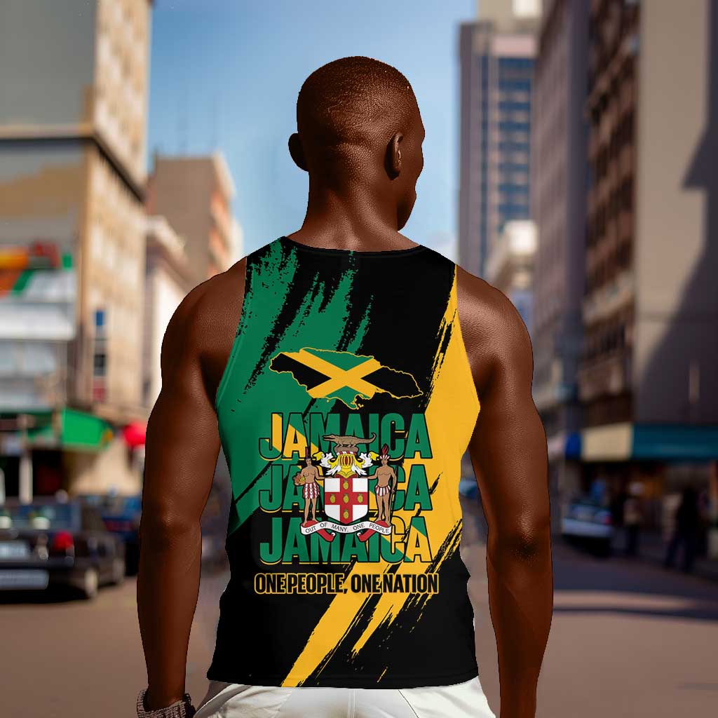 Jumieka Independence Day Men Tank Top Jamaica One People, One Nation