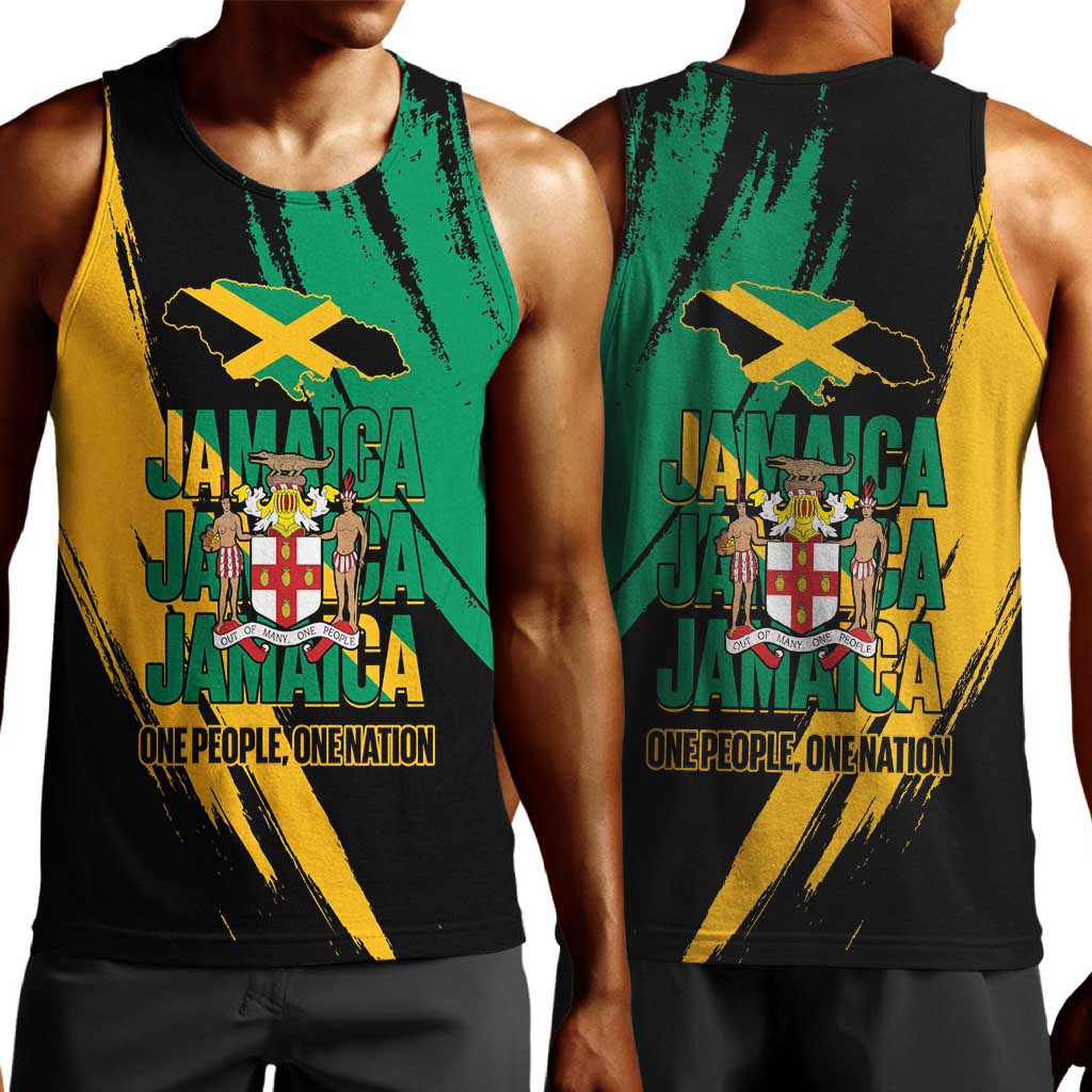 Jumieka Independence Day Men Tank Top Jamaica One People, One Nation