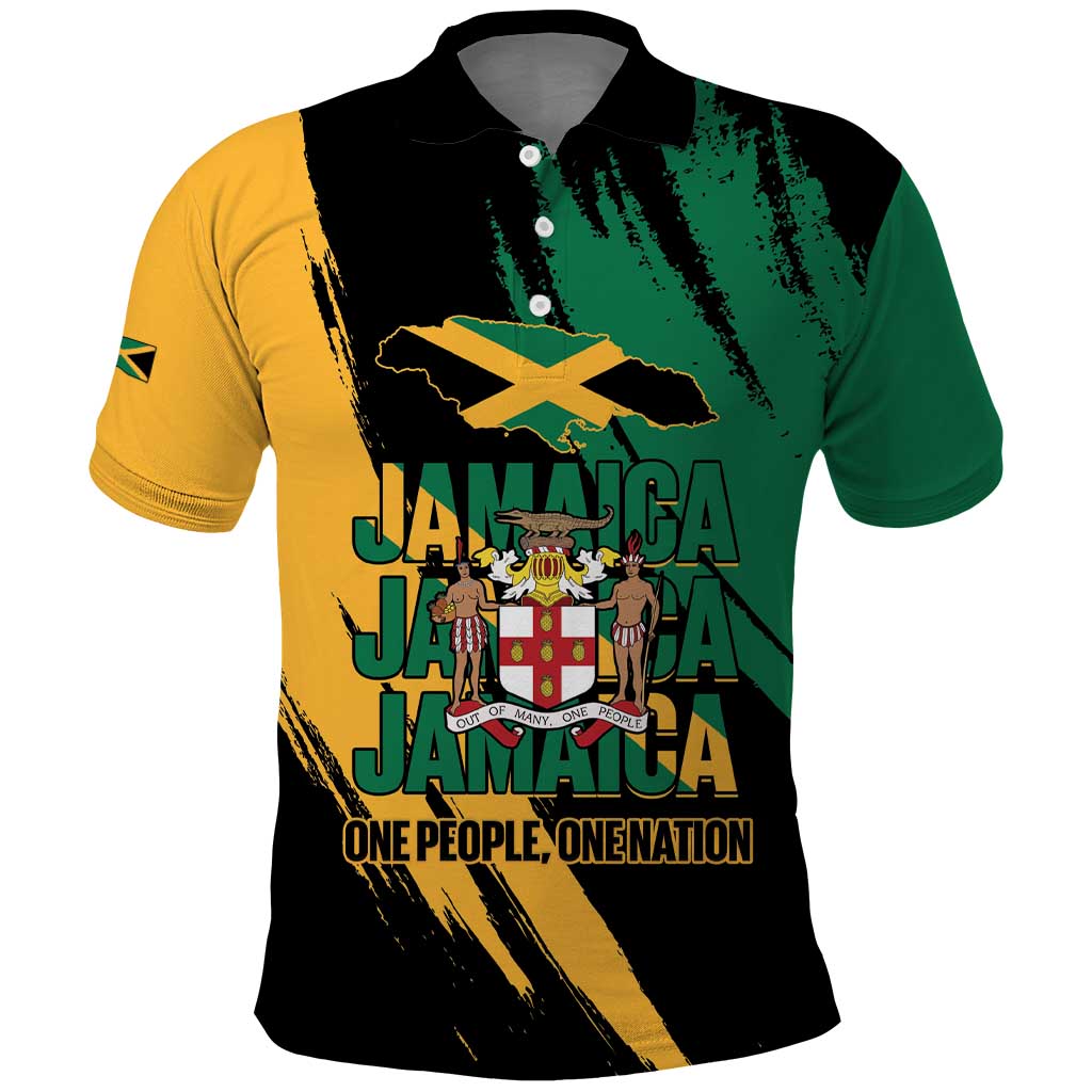 Jumieka Independence Day Polo Shirt Jamaica One People, One Nation