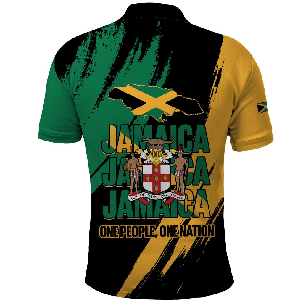 Jumieka Independence Day Polo Shirt Jamaica One People, One Nation
