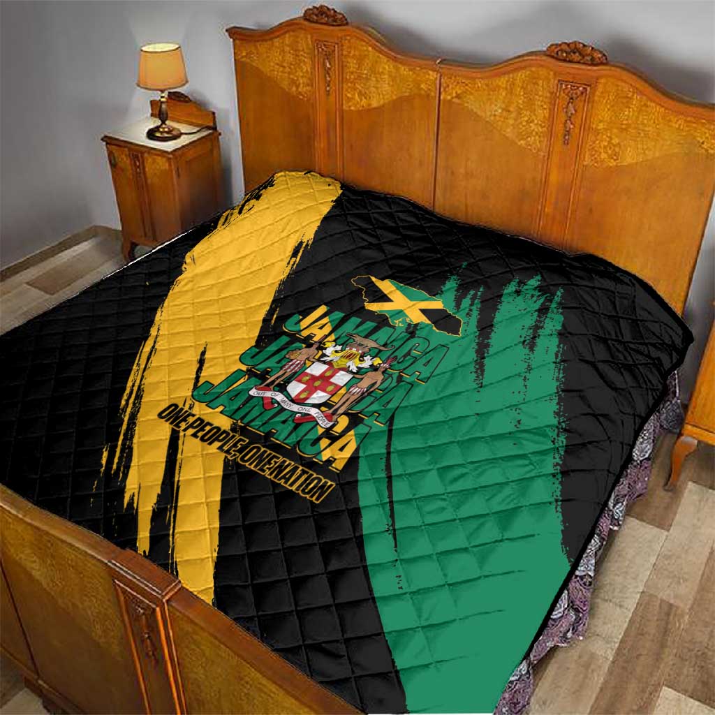 Jumieka Independence Day Quilt Jamaica One People, One Nation