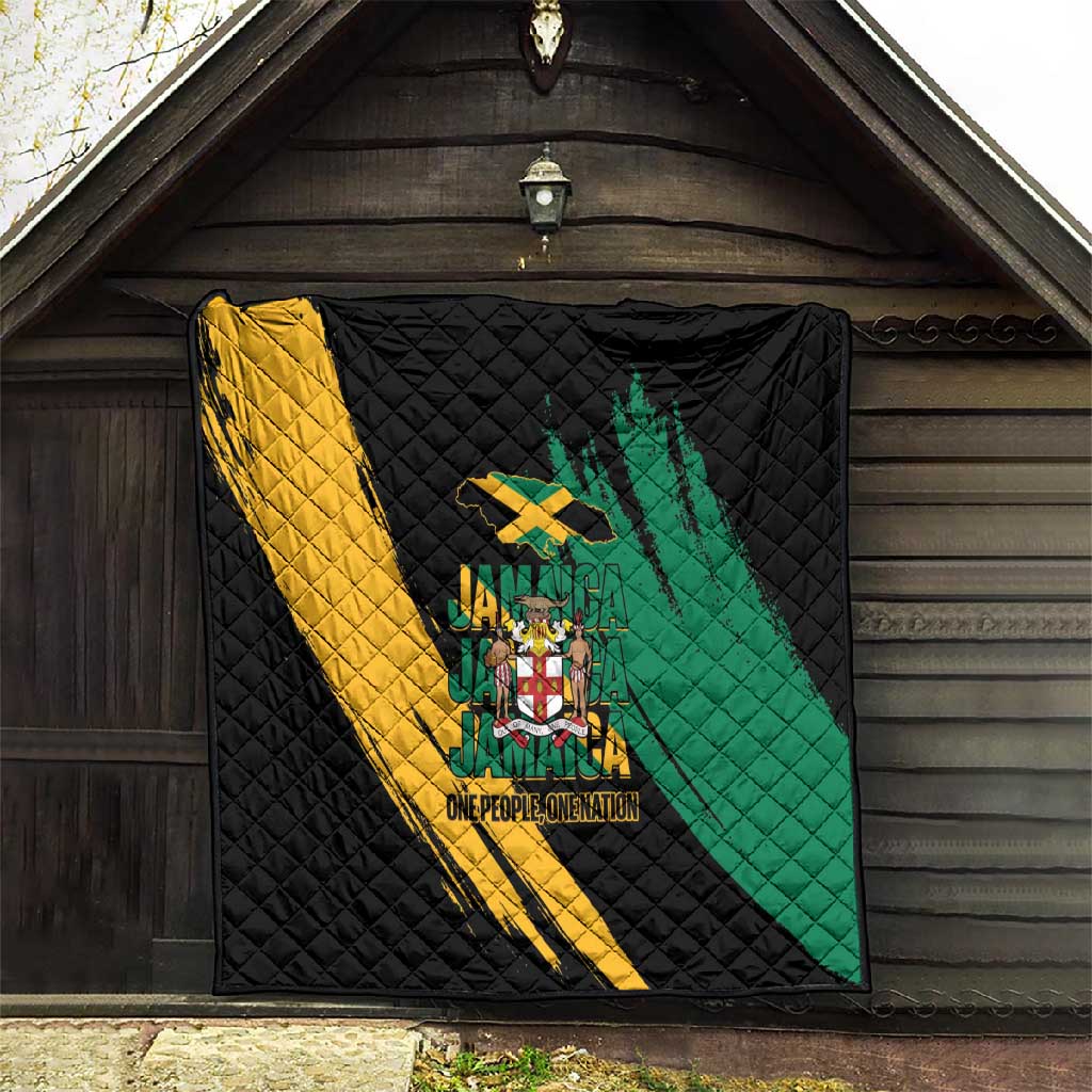 Jumieka Independence Day Quilt Jamaica One People, One Nation
