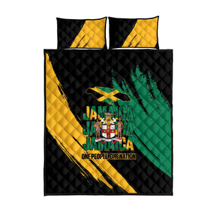 Jumieka Independence Day Quilt Bed Set Jamaica One People, One Nation