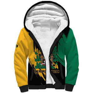 Jumieka Independence Day Sherpa Hoodie Jamaica One People, One Nation
