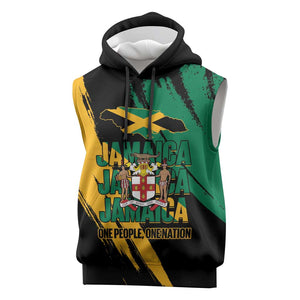 Jumieka Independence Day Sleeveless Hoodie Jamaica One People, One Nation - African Pride