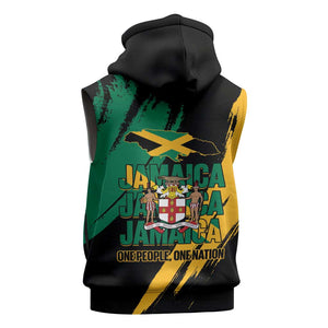 Jumieka Independence Day Sleeveless Hoodie Jamaica One People, One Nation - African Pride