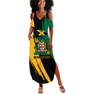 Jumieka Independence Day Summer Maxi Dress Jamaica One People, One Nation