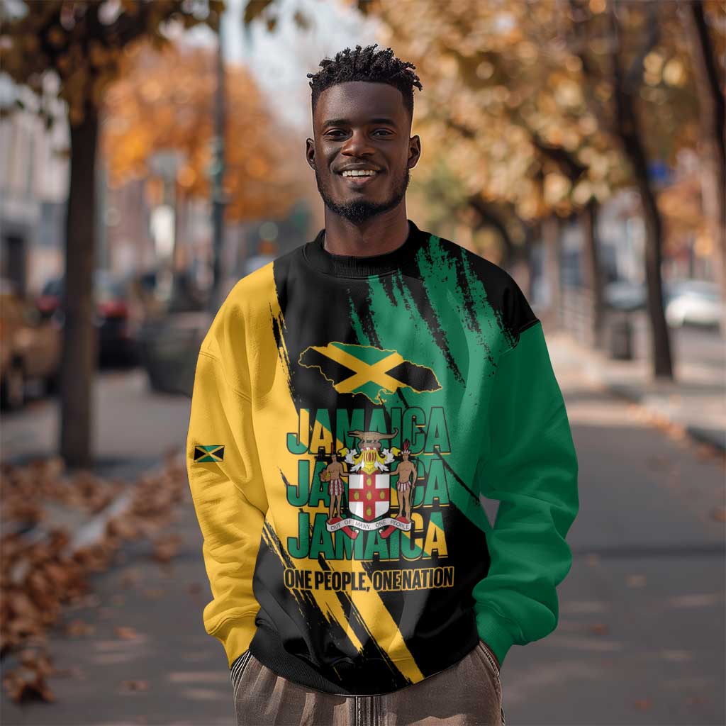 Jumieka Independence Day Sweatshirt Jamaica One People, One Nation